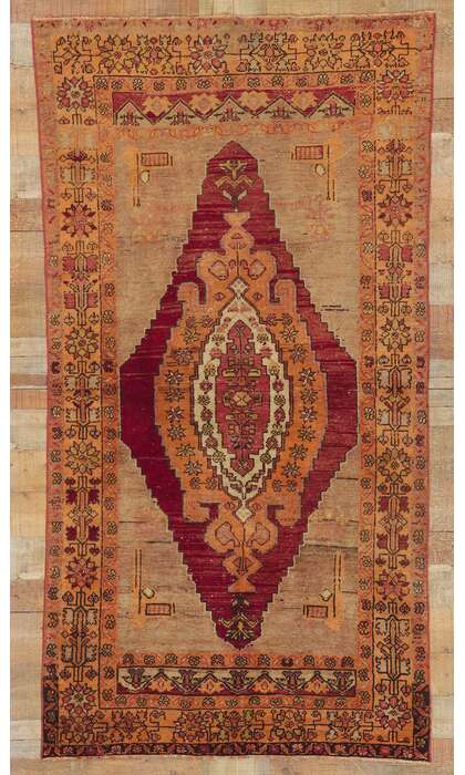 4 x 7 Vintage Turkish Oushak Rug 51704