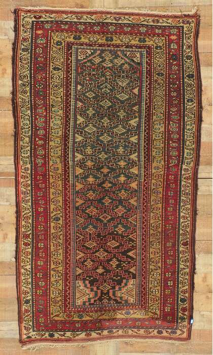 4 x 8 Antique Caucasian Shirvan Rug 21691