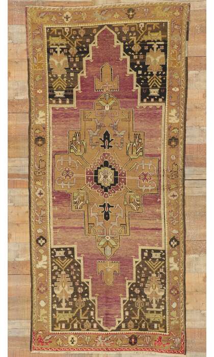 4 x 8 Antique Turkish Oushak Rug 50291