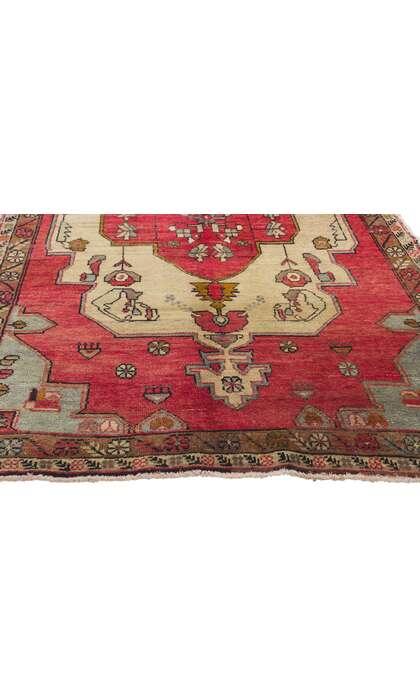 4 x 8 Vintage Turkish Oushak Rug 50327