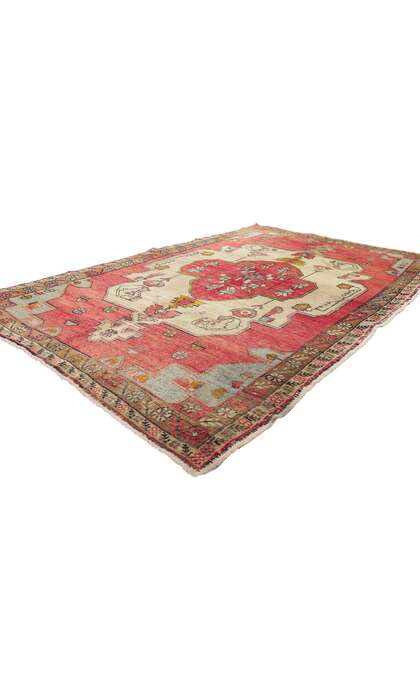 4 x 8 Vintage Turkish Oushak Rug 50327
