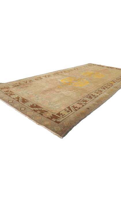 4 x 9 Vintage Turkish Oushak Rug 50398