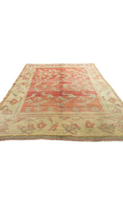 5 x 7 Vintage Turkish Oushak Rug 51705