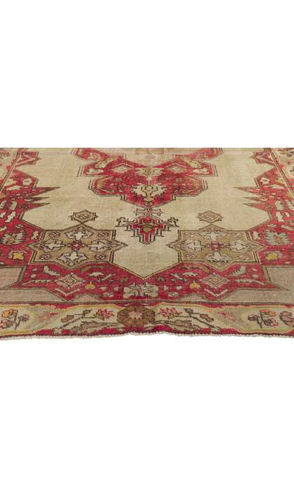 5 x 7 Vintage Turkish Oushak Rug 51707