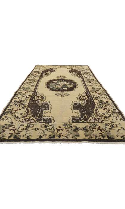 5 x 8 Vintage Turkish Oushak Rug 50316