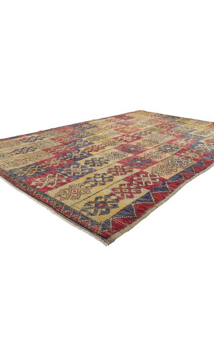 5 x 8 Vintage Turkish Oushak Rug 50918