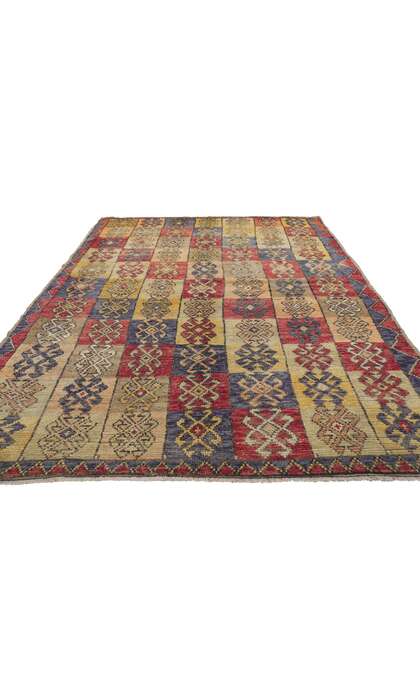 5 x 8 Vintage Turkish Oushak Rug 50918