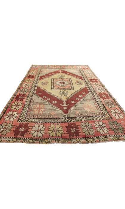 5 x 8 Vintage Turkish Oushak Rug 52292