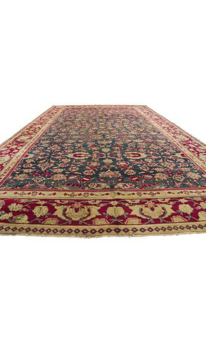 9 x 15 Antique Agra Rug 76839 floor