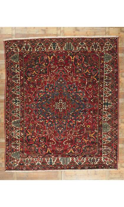 10 x 12 Antique Persian Bakhtiari Rug 73095