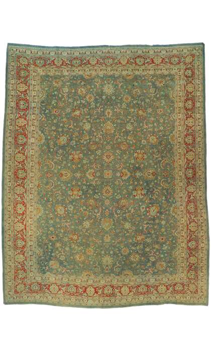 10 x 12 Antique Persian Tabriz Rug 61178