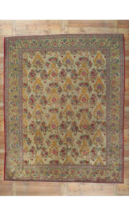 10 x 12 Vintage Persian Tabriz Rug 61126