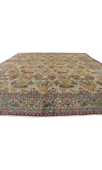 10 x 12 Vintage Persian Tabriz Rug 61126