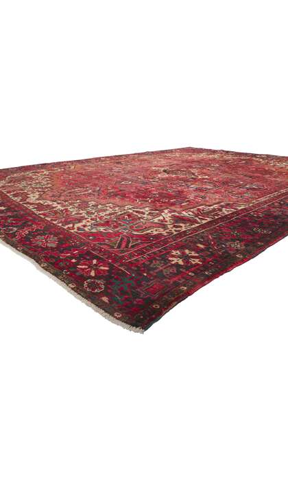 10 x 13 Vintage Persian Heriz Rug 61191