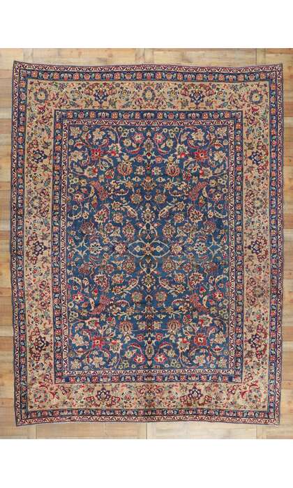 10 x 13 Vintage Persian Isfahan Rug 61207