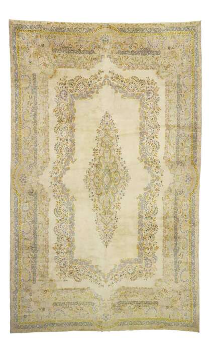11 x 19 Antique Persian Kerman Rug 71953
