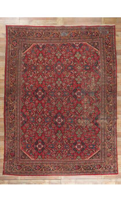 11 x 15 Antique Persian Mahal Rug 78428