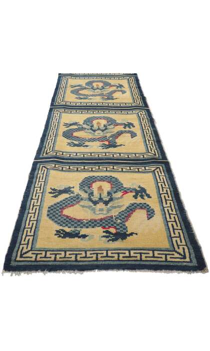 2 x 13 Antique Chinese Ningxia Bench Runner 78455