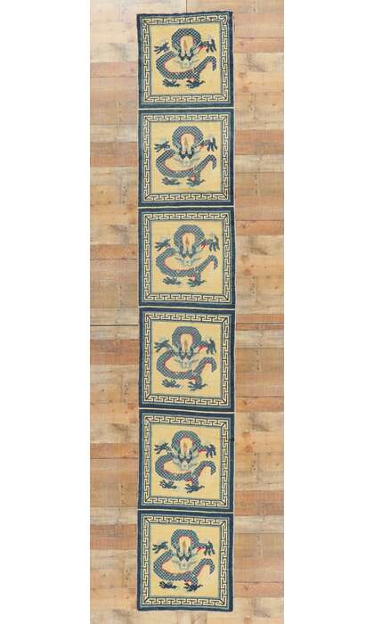 2 x 13 Antique Chinese Ningxia Bench Runner 78455