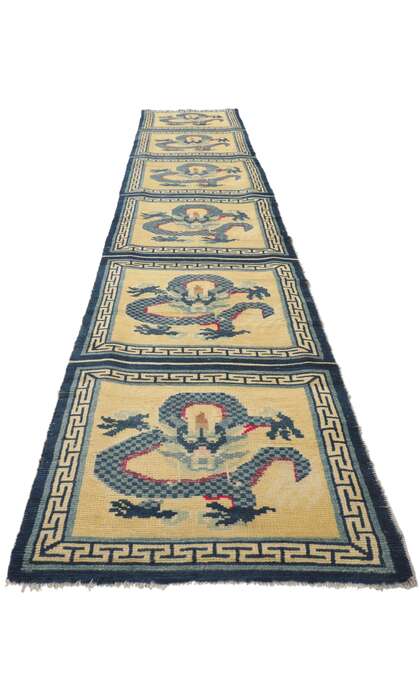 2 x 13 Antique Chinese Ningxia Bench Runner 78455
