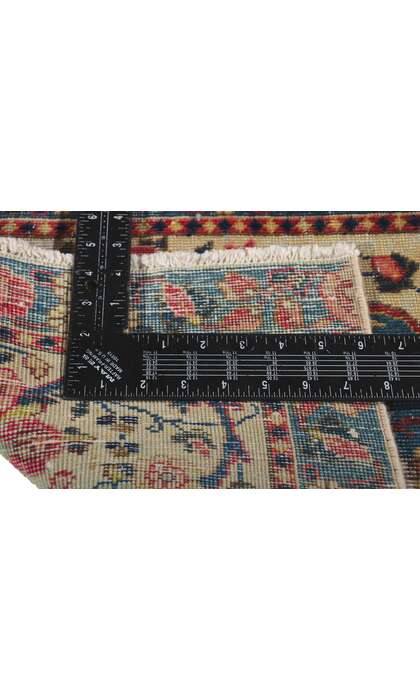 2 x 2 Antique Persian Tabriz Pictorial Rug 61213