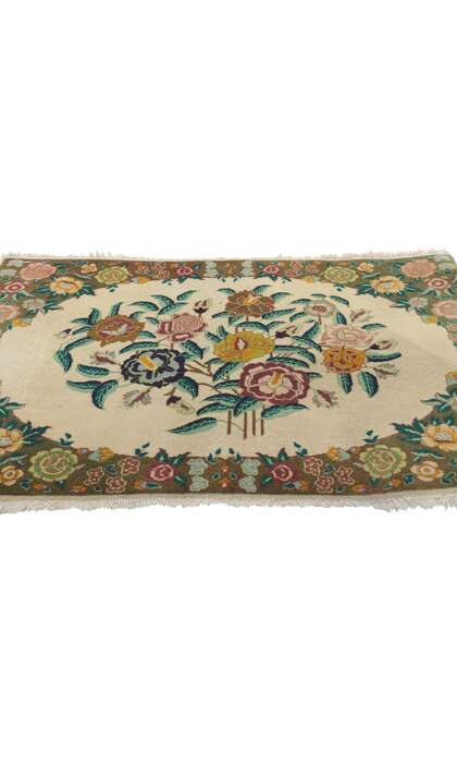 2 x 3 Vintage Persian Tabriz Rug 75655