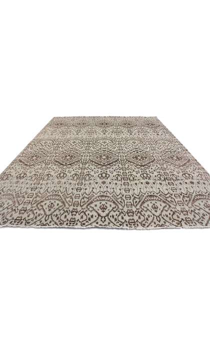 9 x 12 Wool and Silk Ikat Rug 30328