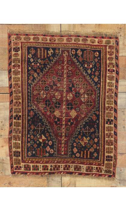 3 x 3 Antique Persian Shiraz Rug 61217