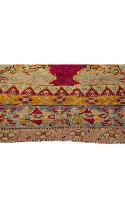 3 x 5 Antique Turkish Oushak Rug 78434