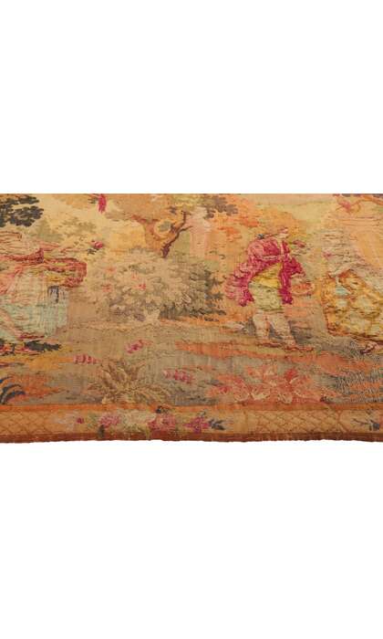 4 x 5 Antique French Aubusson Tapestry 78421