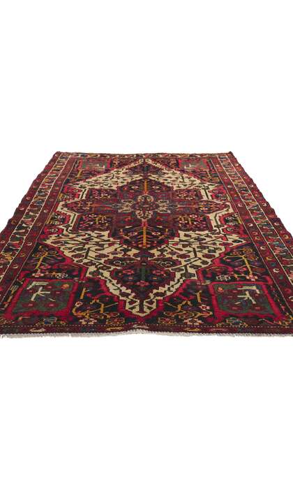 4 x 7 Antique Persian Bakhtiari Rug 61183