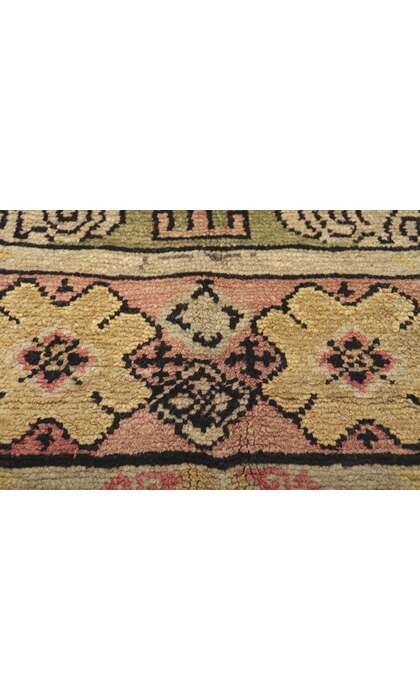 4 x 7 Antique Turkish Oushak Rug 73965