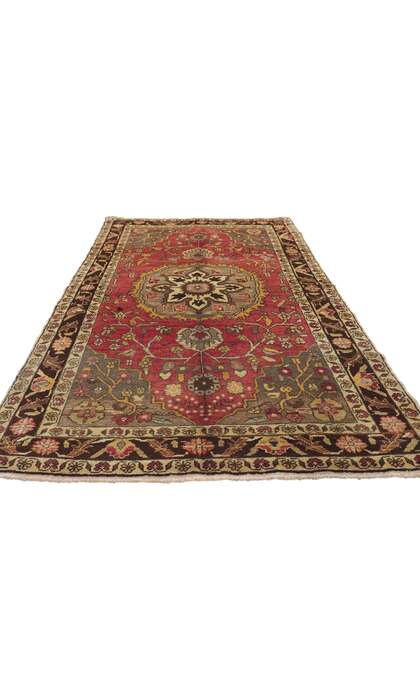 4 x 7 Vintage Turkish Oushak Rug 50096