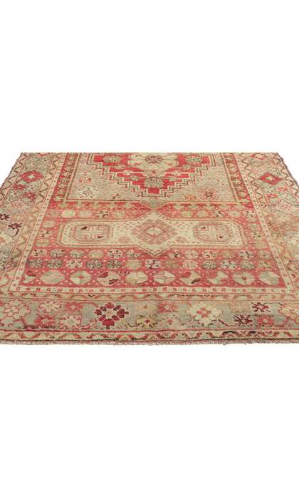4 x 7 Vintage Turkish Oushak Rug 50654