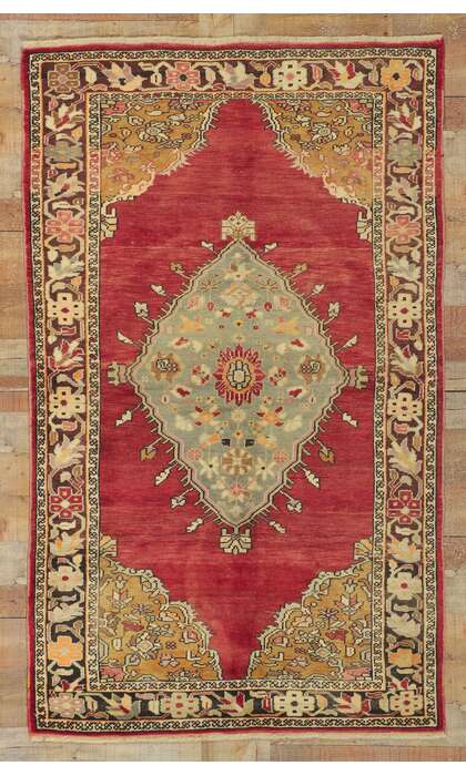 4 x 7 Vintage Turkish Oushak Rug 73838