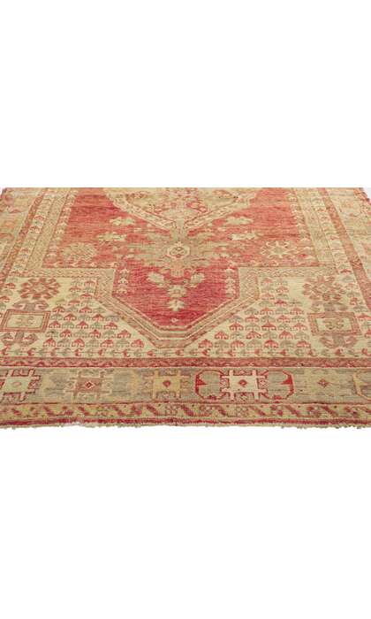 4 x 7 Vintage Turkish Oushak Rug 73890
