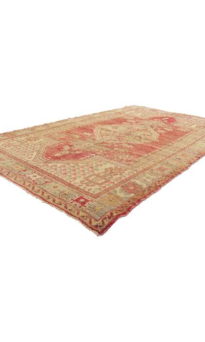 4 x 7 Vintage Turkish Oushak Rug 73890