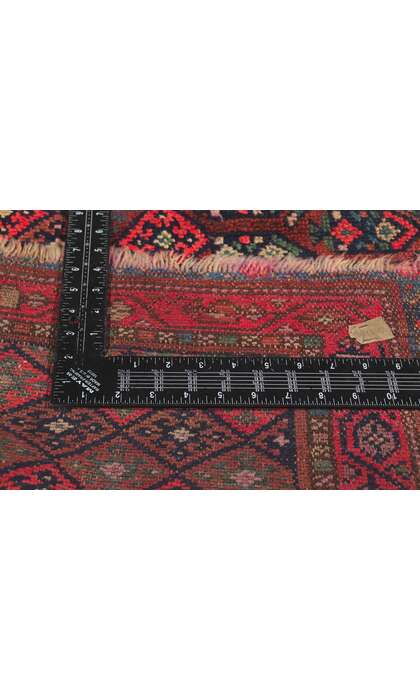 4 x 8 Antique Persian Kurdish Rug 72611