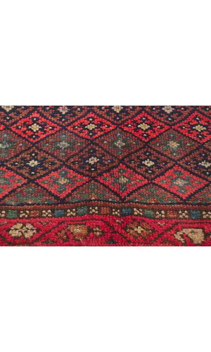 4 x 8 Antique Persian Kurdish Rug 72611