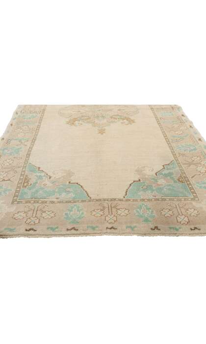4 x 8 Vintage Muted Oushak Rug 52972