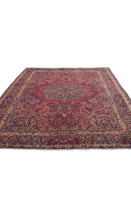 5 x 6 Antique Persian Tabriz Rug 61214