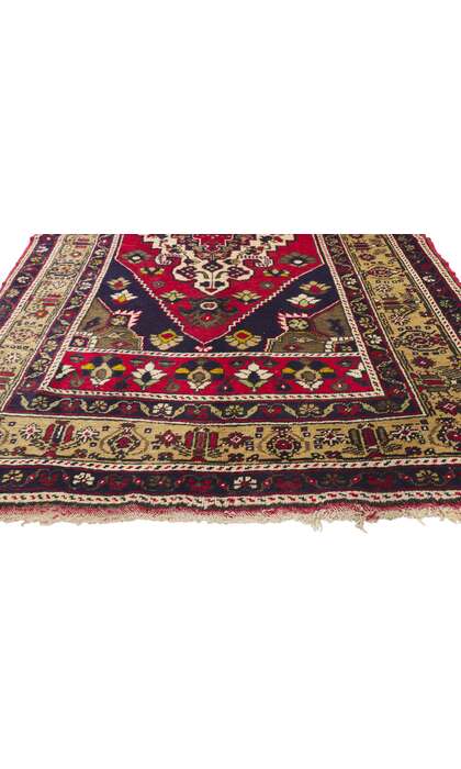 5 x 8 Antique Turkish Oushak Rug 72689