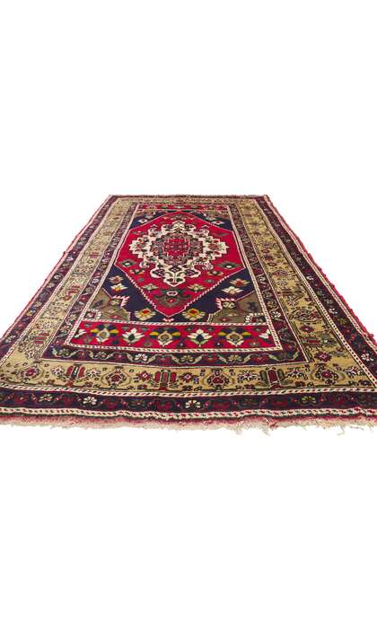 5 x 8 Antique Turkish Oushak Rug 72689