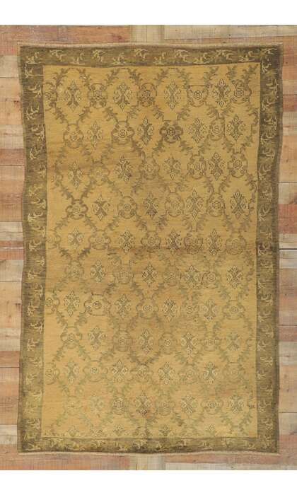 5 x 8 Vintage Turkish Oushak Rug 73634