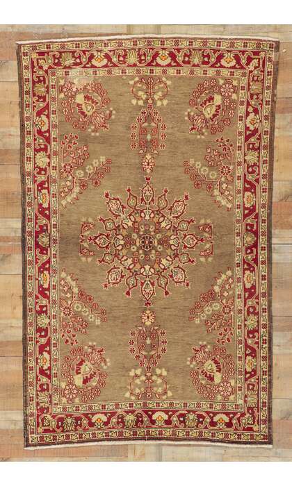 5 x 8 Vintage Turkish Oushak Rug 73667