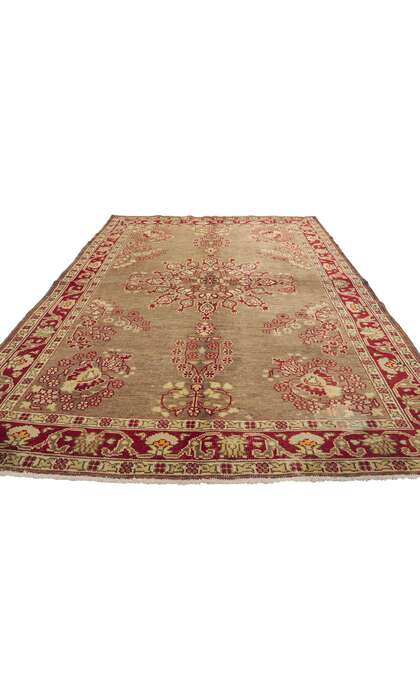 5 x 8 Vintage Turkish Oushak Rug 73667