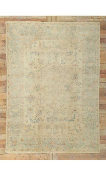 6 x 9 Vintage-Inspired Oushak Rug 30139