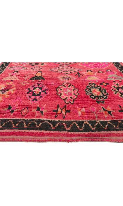7 x 11 Vintage Red Moroccan Rug 78364