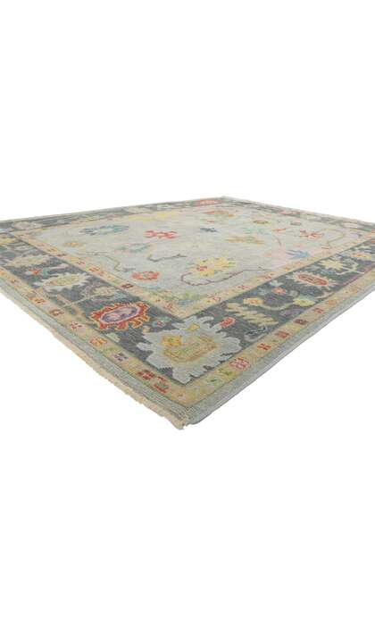 8 x 10 Colorful Oushak Rug 30369