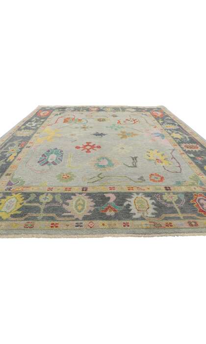8 x 10 Colorful Oushak Rug 30369